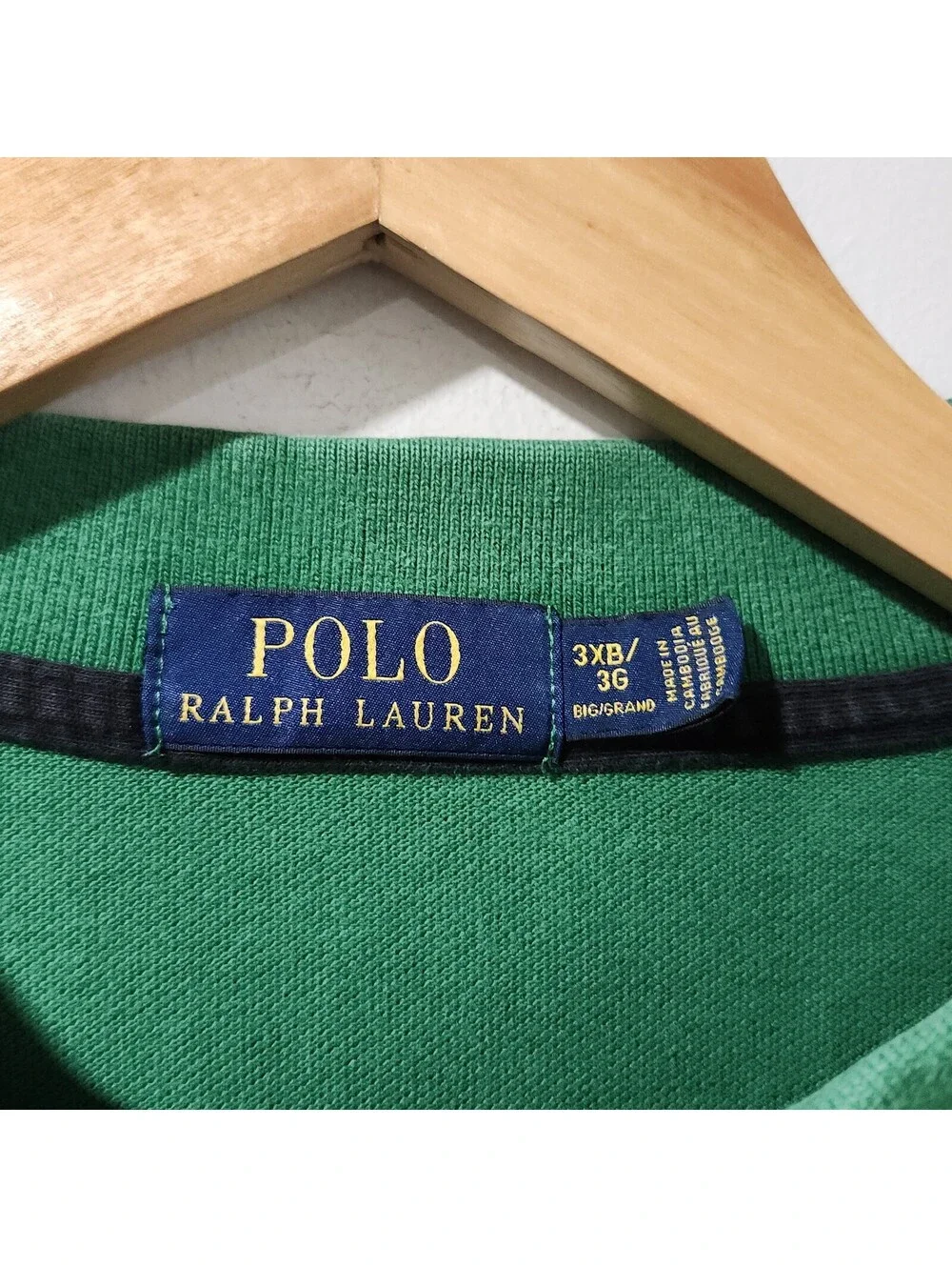 Polo Ralph Lauren Rugby Shirt Mens 3XB Big Pony Logo Long Sleeve Preppy Classic